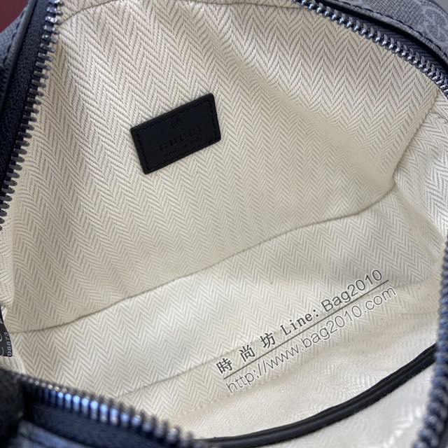 Gucci專櫃古馳最新款Emblem男士旅行系列斜挎包肩背包 jh2584型號：821216